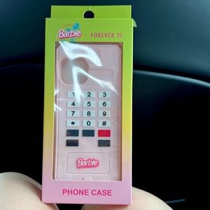 pink barbie telephone phone case